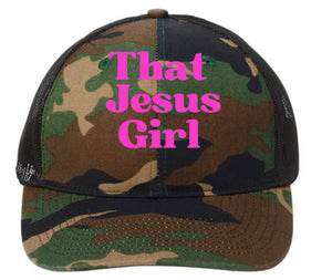 That Jesus Girl Camo Cap