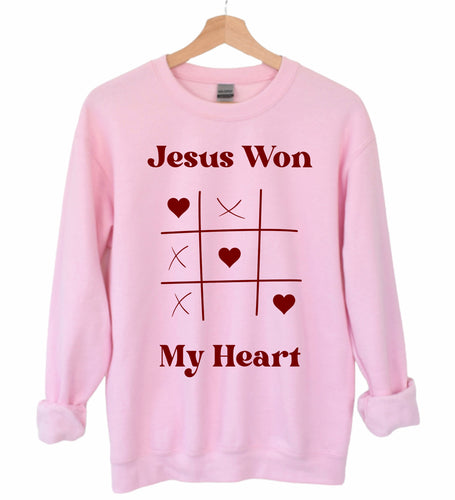 Jesus Won My Heart Sweatshirt